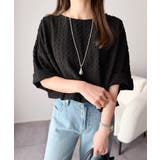 凹凸がコーデを上品に彩る♪前後差フクレジャガードドロストプルオーバー (半袖) | Classical Elf  | 詳細画像12 