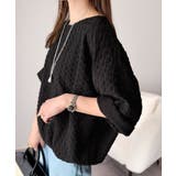 凹凸がコーデを上品に彩る♪前後差フクレジャガードドロストプルオーバー (半袖) | Classical Elf  | 詳細画像13 