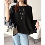 凹凸がコーデを上品に彩る♪前後差フクレジャガードドロストプルオーバー (半袖) | Classical Elf  | 詳細画像15 