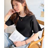 遊び心くすぐる、大人のプチ配色。袖先配色リブニット(半袖) | Classical Elf  | 詳細画像17 