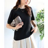 遊び心くすぐる、大人のプチ配色。袖先配色リブニット(半袖) | Classical Elf  | 詳細画像19 