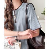 遊び心くすぐる、大人のプチ配色。袖先配色リブニット(半袖) | Classical Elf  | 詳細画像32 