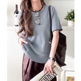 遊び心くすぐる、大人のプチ配色。袖先配色リブニット(半袖) | Classical Elf  | 詳細画像33 