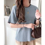 遊び心くすぐる、大人のプチ配色。袖先配色リブニット(半袖) | Classical Elf  | 詳細画像35 