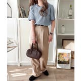 遊び心くすぐる、大人のプチ配色。袖先配色リブニット(半袖) | Classical Elf  | 詳細画像36 