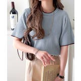 遊び心くすぐる、大人のプチ配色。袖先配色リブニット(半袖) | Classical Elf  | 詳細画像37 