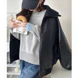ちらっ見せでお洒落を格上げ。袖ボタンバイカラーミラノリブニット(長袖) | Classical Elf | 詳細画像26
