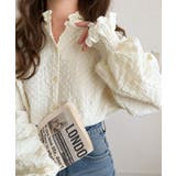 アイボリー | 前も後ろも、ときめく一枚！ぽこぽこ素材×フリルで、大人可愛い。前後2way フク… | Classical Elf 