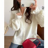 前も後ろも、ときめく一枚！ぽこぽこ素材×フリルで、大人可愛い。前後2way フク… | Classical Elf  | 詳細画像7 