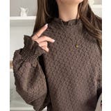 前も後ろも、ときめく一枚！ぽこぽこ素材×フリルで、大人可愛い。前後2way フク… | Classical Elf  | 詳細画像33 
