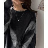 今日はどの色?ふわふわ配色に一目惚れ♡配色ニュアンス柄 起毛ニット オーバーサイ… | Classical Elf | 詳細画像1