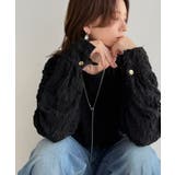 甘さは素材に、こなれ感はシルエットに。シャーリングジャガード素材ボリュームスリー… | Classical Elf  | 詳細画像18 
