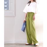 綿100%!夏に大活躍!大人上品な涼やかイージーカットフレアカラーパンツ | Classical Elf | 詳細画像37