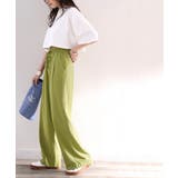 綿100%!夏に大活躍!大人上品な涼やかイージーカットフレアカラーパンツ | Classical Elf | 詳細画像39