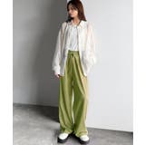 綿100%!夏に大活躍!大人上品な涼やかイージーカットフレアカラーパンツ | Classical Elf | 詳細画像40