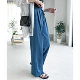 綿100%!夏に大活躍!大人上品な涼やかイージーカットフレアカラーパンツ | Classical Elf | 詳細画像45