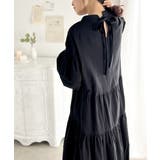 ふんわりモテワンピ。コットン100％バックリボンティアードワンピース | Classical Elf  | 詳細画像5 