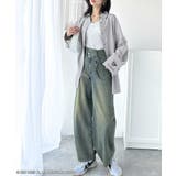 トレンド感抜群。コットン100%アシメウエストカーブデニムパンツ | Classical Elf  | 詳細画像35