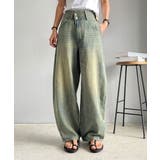 トレンド感抜群。コットン100%アシメウエストカーブデニムパンツ | Classical Elf  | 詳細画像37