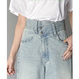 トレンド感抜群。コットン100%アシメウエストカーブデニムパンツ | Classical Elf  | 詳細画像43