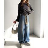 大人カジュアルをお洒落に格上げ。ドロスト紐付きカーブイージーデニムパンツ | Classical Elf  | 詳細画像9 