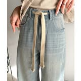 大人カジュアルをお洒落に格上げ。ドロスト紐付きカーブイージーデニムパンツ | Classical Elf  | 詳細画像18 