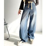 大人カジュアルをお洒落に格上げ。ドロスト紐付きカーブイージーデニムパンツ | Classical Elf  | 詳細画像6 