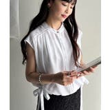 清楚感に大人の甘さをプラス。リボンヘムクロップドギャザーブラウス(ショート丈) | Classical Elf | 詳細画像6