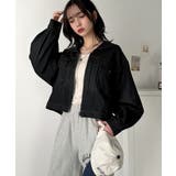 1枚で旬顔コーデ♪綿100％セーラーカラージップアップデニムジャケット（ショート… | Classical Elf  | 詳細画像15 