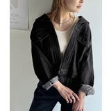 1枚で旬顔コーデ♪綿100％セーラーカラージップアップデニムジャケット（ショート… | Classical Elf  | 詳細画像1 