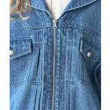 1枚で旬顔コーデ♪綿100％セーラーカラージップアップデニムジャケット（ショート… | Classical Elf  | 詳細画像33 