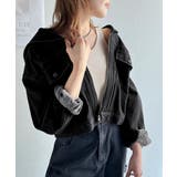 1枚で旬顔コーデ♪綿100％セーラーカラージップアップデニムジャケット（ショート… | Classical Elf  | 詳細画像2 