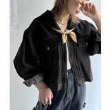 1枚で旬顔コーデ♪綿100％セーラーカラージップアップデニムジャケット（ショート… | Classical Elf  | 詳細画像7 