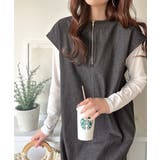 リラクシーな大人カジュアル。綿100%カフタン調サイドスリット前後2wayデニム… | Classical Elf | 詳細画像9