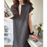 リラクシーな大人カジュアル。綿100%カフタン調サイドスリット前後2wayデニム… | Classical Elf | 詳細画像10