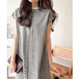 リラクシーな大人カジュアル。綿100%カフタン調サイドスリット前後2wayデニム… | Classical Elf | 詳細画像15