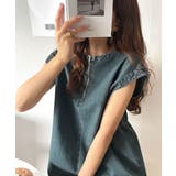 リラクシーな大人カジュアル。綿100%カフタン調サイドスリット前後2wayデニム… | Classical Elf | 詳細画像23