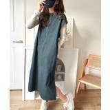 リラクシーな大人カジュアル。綿100%カフタン調サイドスリット前後2wayデニム… | Classical Elf | 詳細画像30