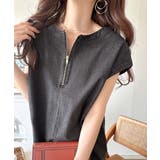 リラクシーな大人カジュアル。綿100%カフタン調サイドスリット前後2wayデニム… | Classical Elf | 詳細画像2