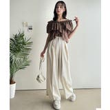 大人ガーリーに見せる。2wayオフショルフリルデザインシアーブラウス | Classical Elf | 詳細画像30