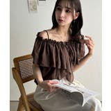 大人ガーリーに見せる。2wayオフショルフリルデザインシアーブラウス | Classical Elf | 詳細画像31