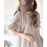 軽やかで上品。シアサッカー前後2WAYギャザーパフスリーブチュニックブラウス | Classical Elf  | 詳細画像35 