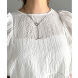 軽やかで上品。シアサッカー前後2WAYギャザーパフスリーブチュニックブラウス | Classical Elf  | 詳細画像40 