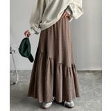 ブラウンチェック | レトロなムードが大人可愛い。シアーサッカーアシンメトリーティアードスカート(ロン… | Classical Elf