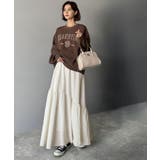 レトロなムードが大人可愛い。シアーサッカーアシンメトリーティアードスカート(ロン… | Classical Elf  | 詳細画像4