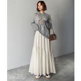 レトロなムードが大人可愛い。シアーサッカーアシンメトリーティアードスカート(ロン… | Classical Elf  | 詳細画像8