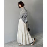 レトロなムードが大人可愛い。シアーサッカーアシンメトリーティアードスカート(ロン… | Classical Elf  | 詳細画像10