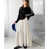 レトロなムードが大人可愛い。シアーサッカーアシンメトリーティアードスカート(ロン… | Classical Elf  | 詳細画像34