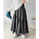 レトロなムードが大人可愛い。シアーサッカーアシンメトリーティアードスカート(ロン… | Classical Elf  | 詳細画像42