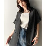 大人の抜け感を楽しむ。麻調シアードルマンショートスリーブジャケット | Classical Elf  | 詳細画像8 